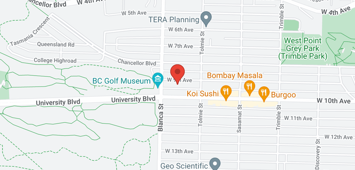 map of 4660 W 9TH AVENUE